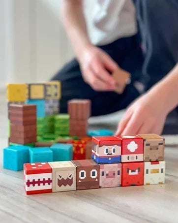 Magnetic Building Block Magnet Cube Mine World Set for Boy Girl Kid Age 3+ DIY Model Children STEM Sensory Toy Christmas Gift