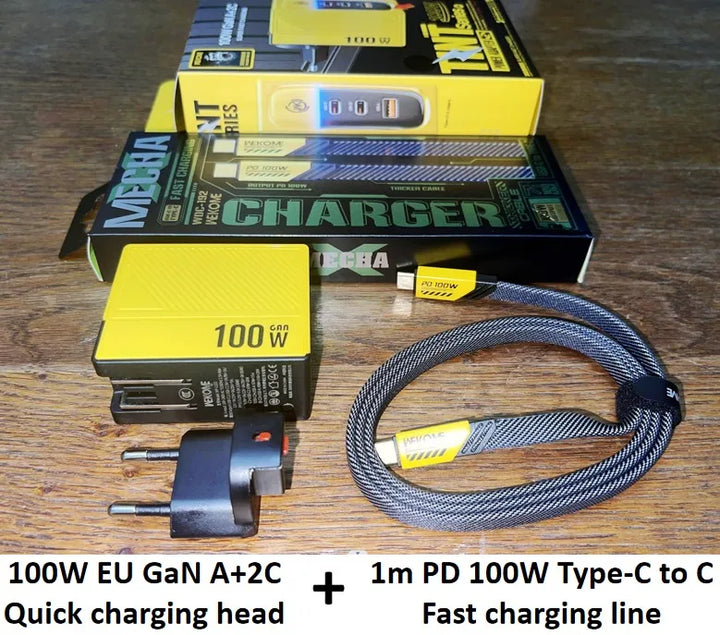 WEKOME GaN 100W High-Speed Charger - Type C Fast Charging