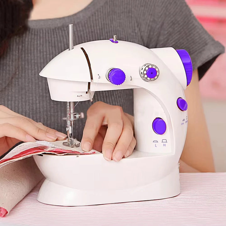 Compact Sewing Machine 202 – With Built-in Light, Cutter & Pedal | Ideal for Beginners