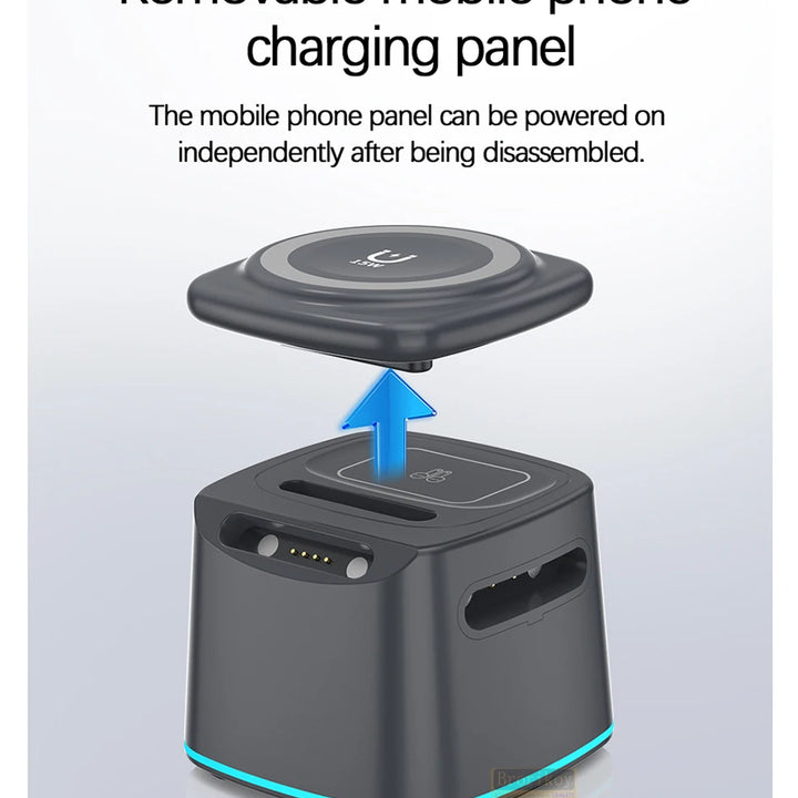 3-in-1 Magnetic Wireless Charger for Apple Devices - 15W Fast Charge