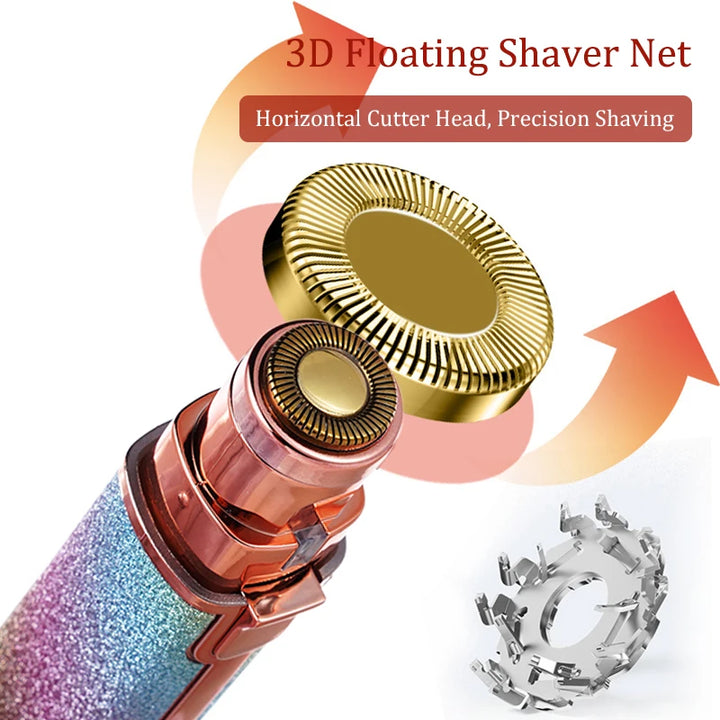 2-in-1 Precision Facial Hair Remover & Eyebrow Trimmer