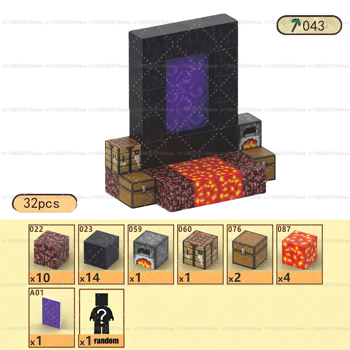 Magnetic Building Block Magnet Cube Mine World Set for Boy Girl Kid Age 3+ DIY Model Children STEM Sensory Toy Christmas Gift