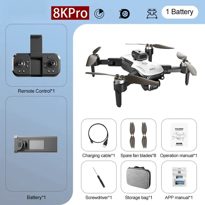 S2S Drone 8K Xiaomi 5G GPS HD Aerial Photography Dual-Camera Omnidirectional Obstacle Brushless Avoidance