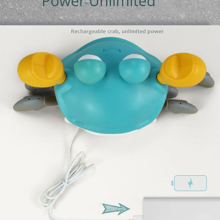 New Dancing Crab Musical Toys for Babies Interactive Edition Birthday Christmas Gift Comes with Interactive Crawling Crab Toy – Sensory & Educational Fun for Kids