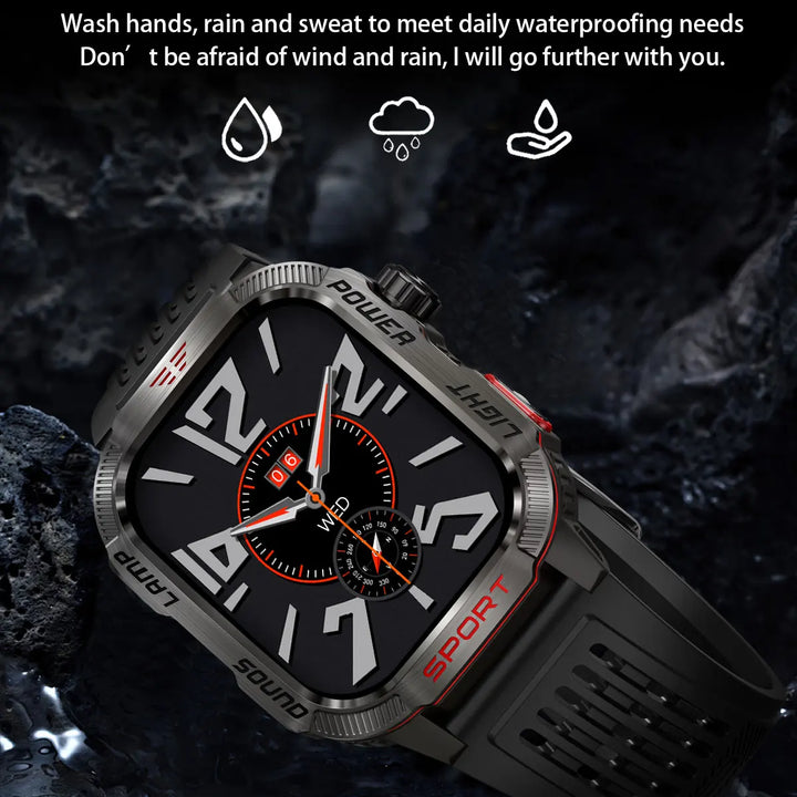 Men’s Waterproof Smartwatch with Bluetooth Calls & Fitness Tracking