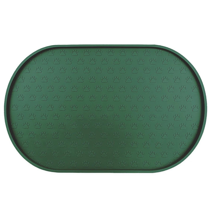 New Dog Food Mat Cat Bowl Easy Clean Non-Slip Round Silicone Water Feeder Supplies